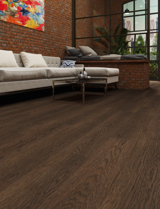 Кварцвиниловая плитка EcoClick EcoRich Дуб Грильяж NOX-1971