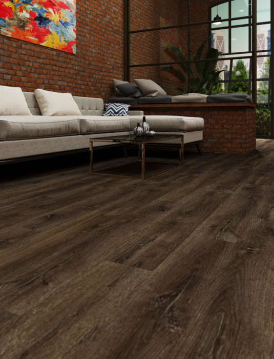 Кварцвиниловая плитка EcoClick EcoRich Дуб Кроули NOX-1960