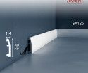 Плинтус Orac Decor SX125 2000х69х14 мм