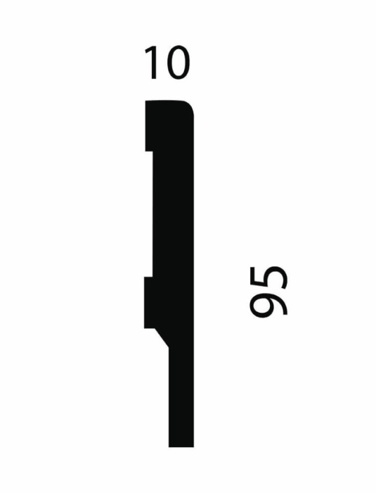 Плинтус Cosca Decor AP73 95x10x2400 мм