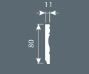 Плинтус Cosca Decor PX015 80х11х2000 мм