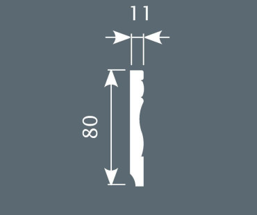 Плинтус Cosca Decor PX015 80х11х2000 мм