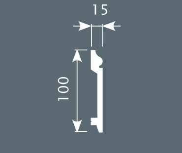 Плинтус Cosca Decor PX026 100х15х2000 мм