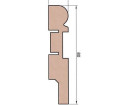 Плинтус Cosca Decor AP28 80x16x2400 мм