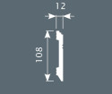 Плинтус Cosca Decor PX005 108х12х2000 мм