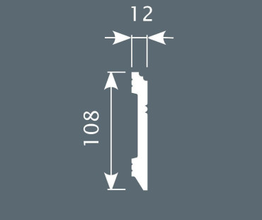 Плинтус Cosca Decor PX005 108х12х2000 мм