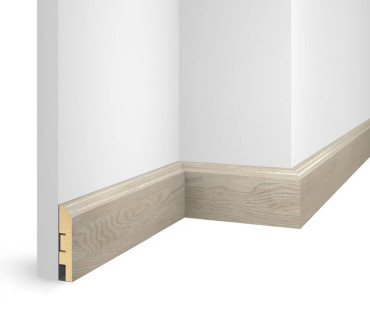 Плинтус Cosca Decor NanoFlex ЕP07 Дуб Сноу 80x16x2400 мм