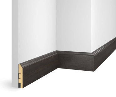 Плинтус Cosca Decor NanoFlex ЕP07 Дуб Бархатный 80x16x2400 мм