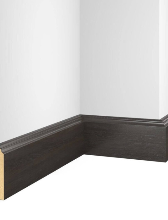 Плинтус Cosca Decor NanoFlex ЕP07 Дуб Бархатный 80x16x2400 мм