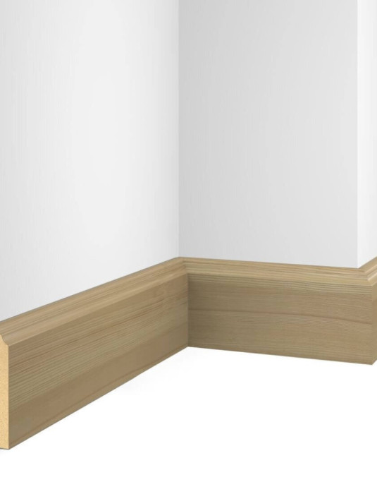 Плинтус Cosca Decor NanoFlex ЕP07 Дуб Беленый 80x16x2400 мм