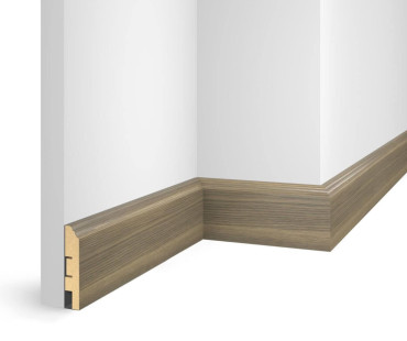Плинтус Cosca Decor NanoFlex ЕP07 Дуб Классический 80x16x2400 мм