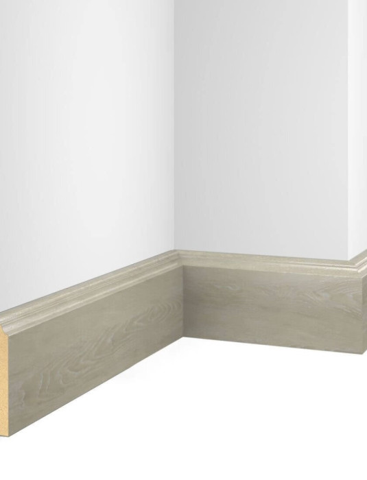 Плинтус Cosca Decor NanoFlex ЕP07 Дуб Светлый 80x16x2400 мм