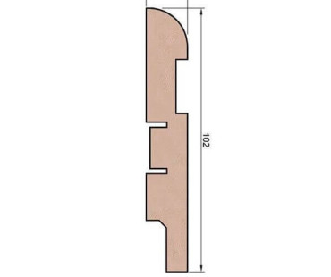 Плинтус Cosca Decor AP29 102x16x2400 мм