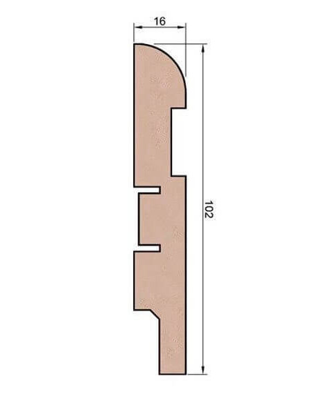 Плинтус Cosca Decor AP29 102x16x2400 мм