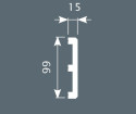 Плинтус Cosca Decor PX012 99х15х2000 мм