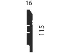 Плинтус Cosca Decor AP17 115x16x2400 мм
