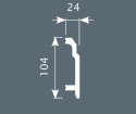 Плинтус Cosca Decor PX003 102х24х2000 мм