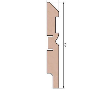 Плинтус Cosca Decor AP30 115x16x2400 мм