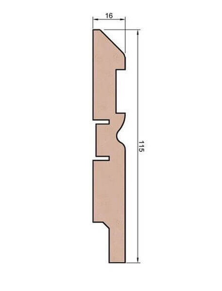 Плинтус Cosca Decor AP30 115x16x2400 мм