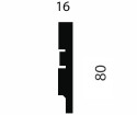 Плинтус Cosca Decor PP79 белый 80х16х2400
