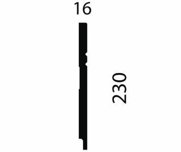 Плинтус Cosca Decor AP27 230x16x2400 мм