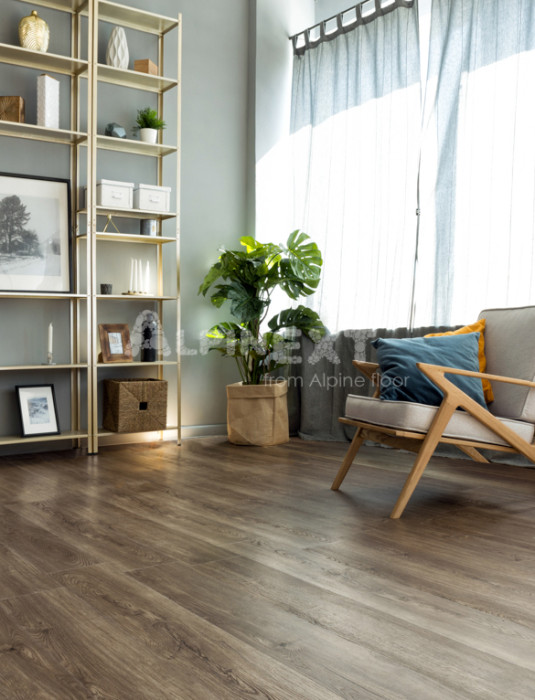 Кварцвиниловая плитка Alpine Floor Sequoia Темная ECO 6-12 LVT