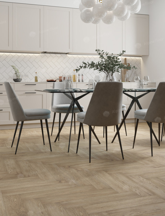 Кварцвиниловая плитка Alpine Floor Parquet LVT Дуб Ваниль Селект ECO 16-3