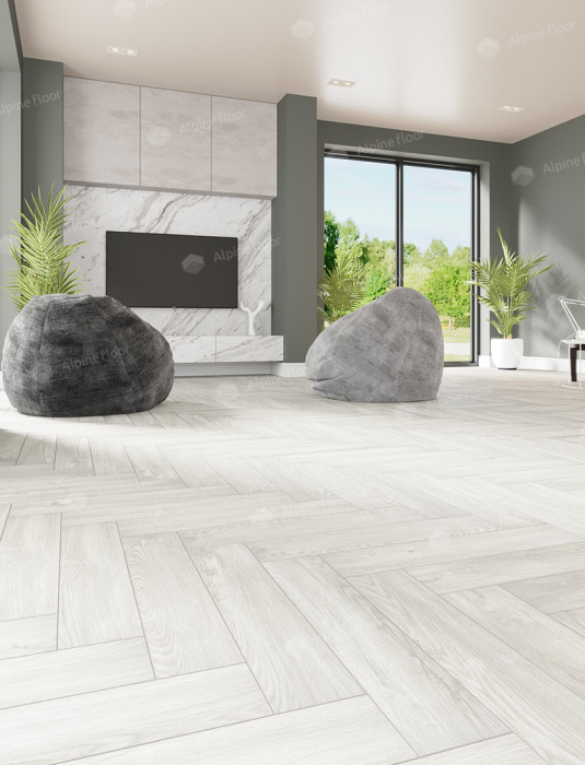 Кварцвиниловая плитка Alpine Floor Parquet LVT Дуб Арктик ECO 16-4
