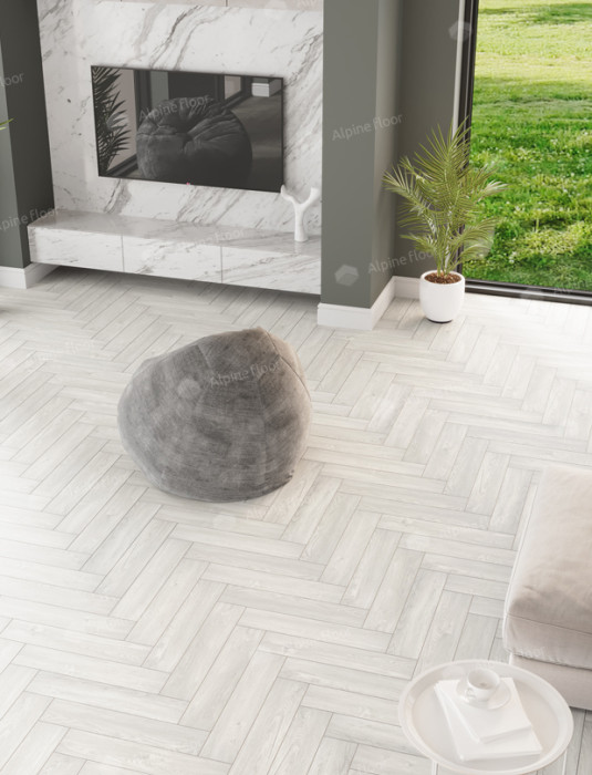Кварцвиниловая плитка Alpine Floor Parquet LVT Дуб Арктик ECO 16-4