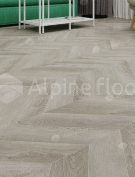 SPC - плитка Alpine Floor CHEVRON ДУБ ФАНТАЗИЯ ECO 18-1