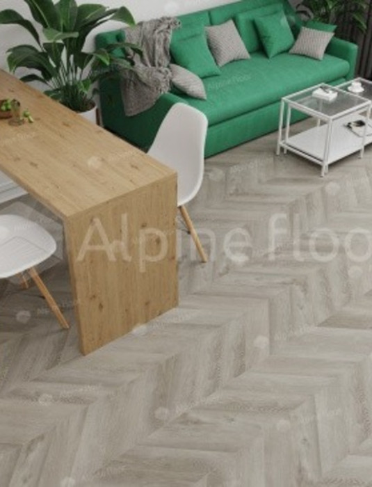SPC - плитка Alpine Floor CHEVRON ДУБ ФАНТАЗИЯ ECO 18-1
