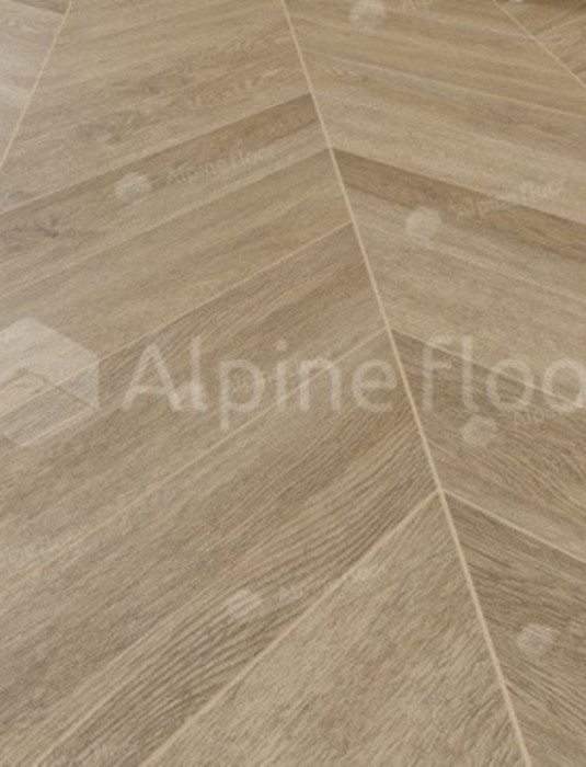SPC - плитка Alpine Floor CHEVRON ДУБ ВАНИЛЬ СЕЛЕКТ ECO 18-2