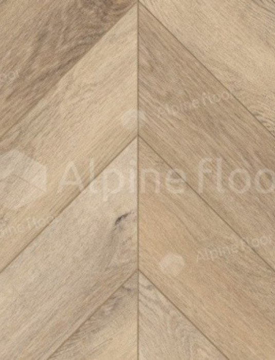 SPC - плитка Alpine Floor CHEVRON ДУБ СИНИСТРА ECO 18-6