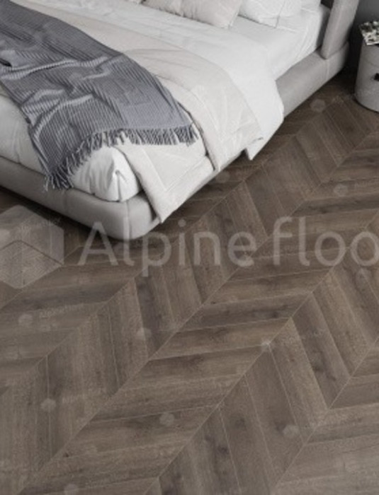 SPC - плитка Alpine Floor CHEVRON ДУБ АНТАРЕС ECO 18-9