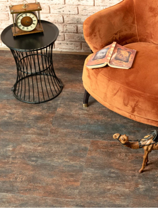 Виниловый ламинат Vinilam Керамическая Сталь 71617 Glue