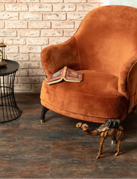 Виниловый ламинат Vinilam Керамическая Сталь 71617 Glue