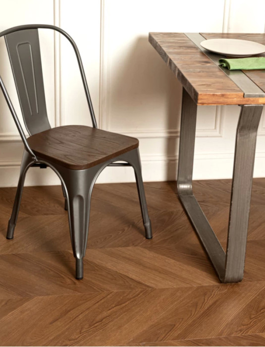 Виниловый ламинат Vinilam Паркет Шеврон Плезир I1651102