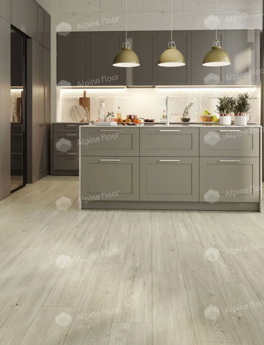 Кварцвиниловая плитка Alpine Floor Sequoia Снежная ECO 6-8 LVT