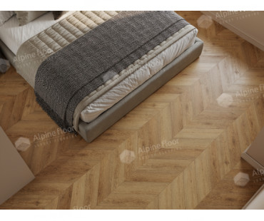 SPC - плитка Alpine Floor CHEVRON Дуб Буна ЕСО 18-15