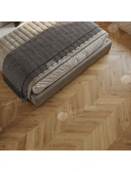 SPC - плитка Alpine Floor CHEVRON Дуб Буна ЕСО 18-15