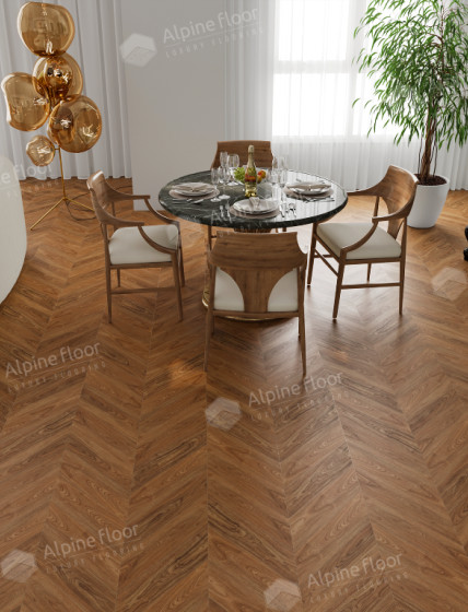 SPC - плитка Alpine Floor CHEVRON Орех Нойер ЕСО 18-22