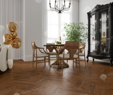 SPC - плитка Alpine Floor CHEVRON Орех Нойер ЕСО 18-22