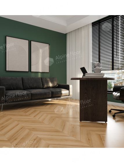 SPC - плитка Alpine Floor CHEVRON Дуб Самерсет ЕСО 18-19