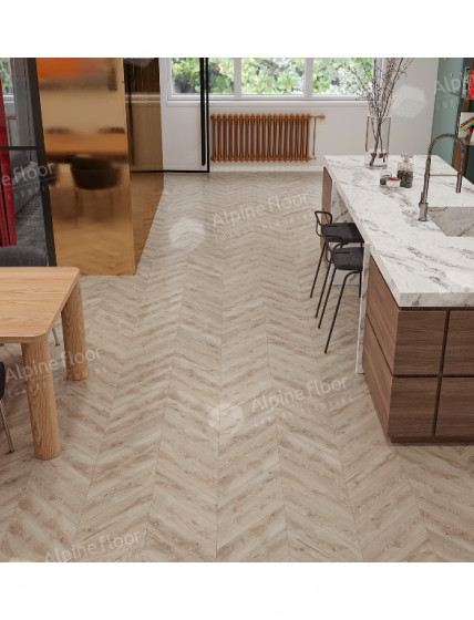 SPC - плитка Alpine Floor CHEVRON Гикори ЕСО 18-21