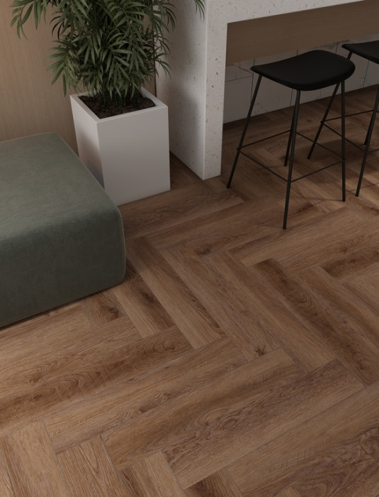 Замковой кварц-винил Union AR03-02 Дуб Брауни