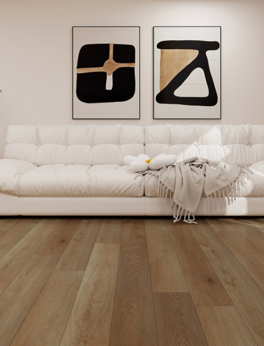 Замковой кварц-винил Union CR04-06 Дуб Тобако