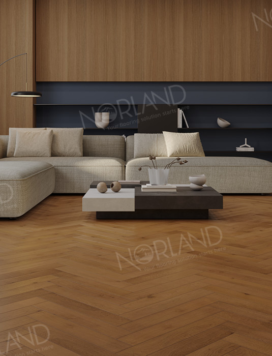 Ламинат 34 класса Alpine floor Herringbone Elegante LF304-13 Дуб Помона