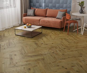 Ламинат 34 класса Alpine floor Herringbone Elegante LF304-14 Дуб Скай