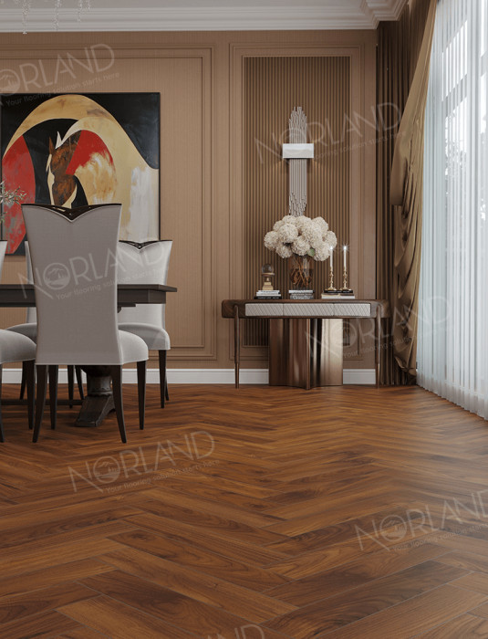 Ламинат 33 класса Alpine floor Herringbone Elegante LF303-19 Орех Кипр
