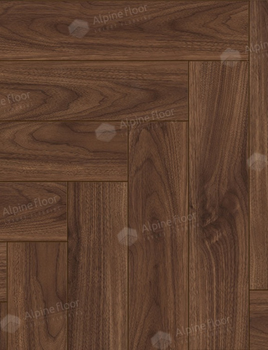 Ламинат 34 класса Alpine floor Herringbone 12 LF105-12 Орех Трентино
